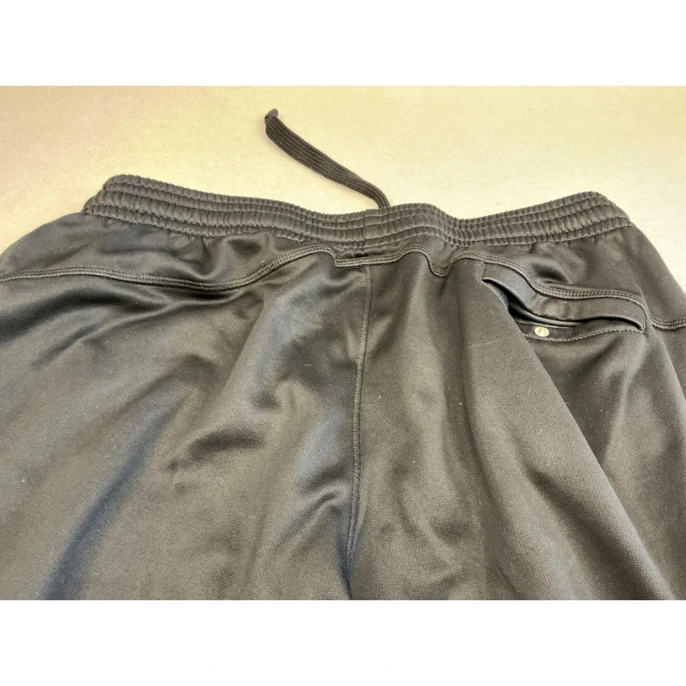 Jordan Black Athletic Sweatpants Jumpman Logo Wide Leg Drawstring Mens L